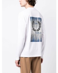 Fred Perry Graphic Soundwaves Long Sleeve T Shirt
