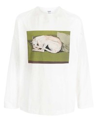 Loewe Greyhound Print Cotton T Shirt