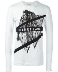Helmut Lang Printed Longsleeved T Shirt