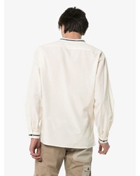 Saint Laurent Lace Up Front Cotton Shirt