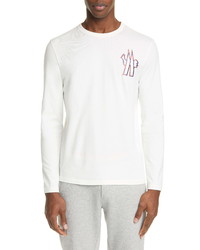 Moncler Logo Patch Long Sleeve T Shirt