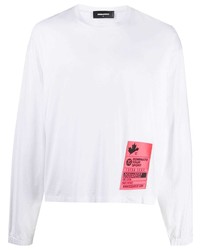 DSQUARED2 Logo Patch Long Sleeve T Shirt