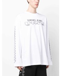 VERSACE JEANS COUTURE Logo Print Long Sleeve T Shirt
