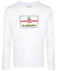 Iceberg Logo Print Long Sleeve T Shirt