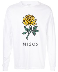 migos Logo Print Long Sleeve T Shirt