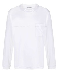 Acne Studios Logo Print Long Sleeve T Shirt