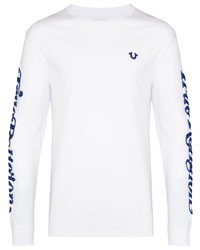 True Religion Logo Print Long Sleeve T Shirt