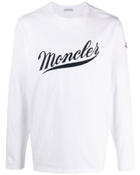 Moncler Logo Print Long Sleeve T Shirt