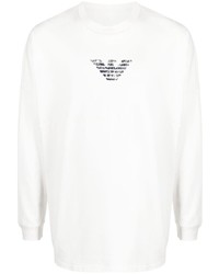Emporio Armani Logo Print Long Sleeve T Shirt