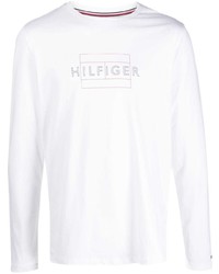 Tommy Hilfiger Logo Print Long Sleeve Top