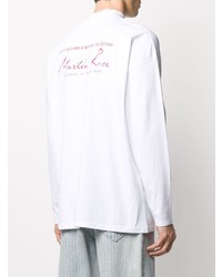 Martine Rose Logo Print Long Sleeved T Shirt