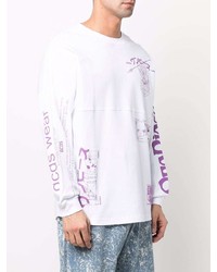 Gcds Logo Print Long Sleeved T Shirt