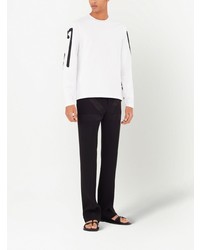 Ferragamo Logo Print Long Sleeved T Shirt