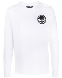 Hydrogen Logo Print Long Sleeved T Shirt
