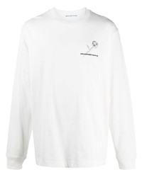 Alexander Wang Logo Print Long Sleeved T Shirt