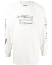 Carhartt WIP Logo Print Long Sleeved T Shirt
