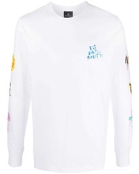 PS Paul Smith Logo Print Long Sleeved T Shirt