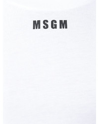 MSGM Logo Print Longsleeved T Shirt