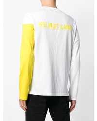 Helmut Lang Long Coloured Arms T Shirt