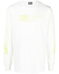 Diesel Long Sleeve Graphic Print T Shirt