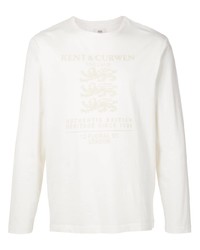 Kent & Curwen Long Sleeve Printed Logo T Shirt