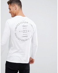 ASOS DESIGN Long Sleeve T Shirt With Limited Edition Back Print