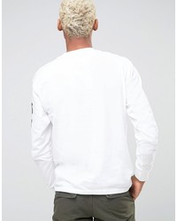 Stussy Long Sleeve T Shirt With Sleeve Print