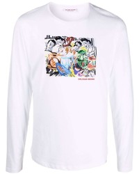 Orlebar Brown Long Sleeved Collage Print T Shirt