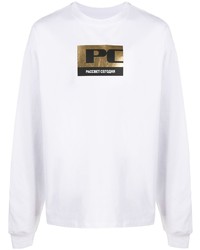 PACCBET Long Sleeved Metallic Logo T Shirt