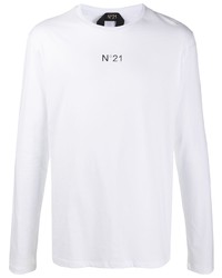 N°21 N21 Logo Print Long Sleeve T Shirt
