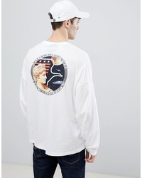 ASOS DESIGN Nasa Oversized Long Sleeve T Shirt With Brack Print
