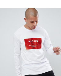 Nicce London Nicce Long Sleeve T Shirt With Box Logo To Asos