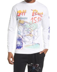 JUNGLES Off Beat Strasbourg Long Sleeve Graphic Tee In White At Nordstrom