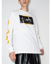 Off-White Off Carav Painting Ls Tee Wht