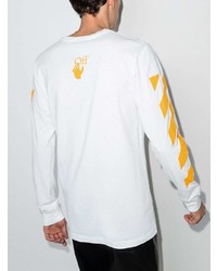 Off-White Off Carav Painting Ls Tee Wht