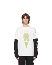 Vyner Articles Off White Layered Skater Long Sleeve T Shirt