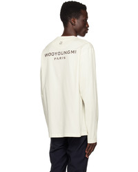 Wooyoungmi Off White Printed Long Sleeve T Shirt