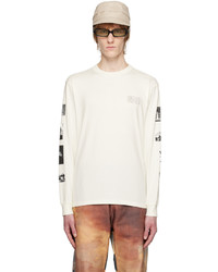 Undercover Off White Printed Long Sleeve T Shirt