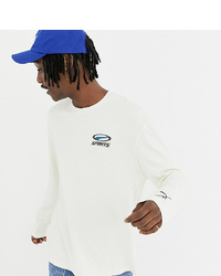 Puma Organic Cotton Long Sleeve Top In White At Asos