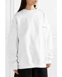 We11done Oversized Printed Cotton Jersey Sweatshirt