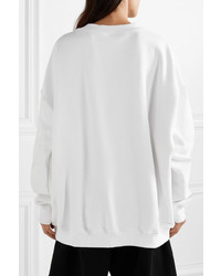 We11done Oversized Printed Cotton Jersey Sweatshirt