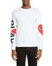Comme des Garcons Play Logo Long Sleeve T Shirt