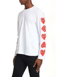 Comme des Garcons Play Long Sleeve T Shirt