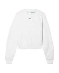 Off-White Printed Cotton Jersey Sweatshirt