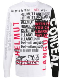 Helmut Lang Script Print T Shirt