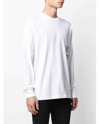 Diesel Slogan And Graphic Print Long Sleeved T Shirt