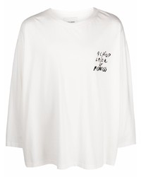 Henrik Vibskov Slogan Print Organic Cotton T Shirt