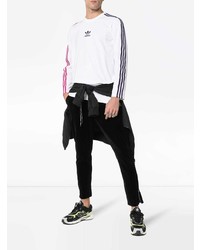 adidas Sportivo Contrast Stripe Long Sleeve T Shirt