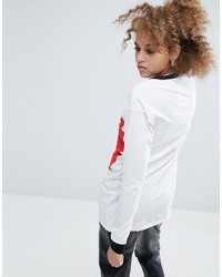 Asos T Shirt With Order Print And Super Long Sleeve
