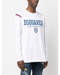 DSQUARED2 University Print Long Sleeve T Shirt